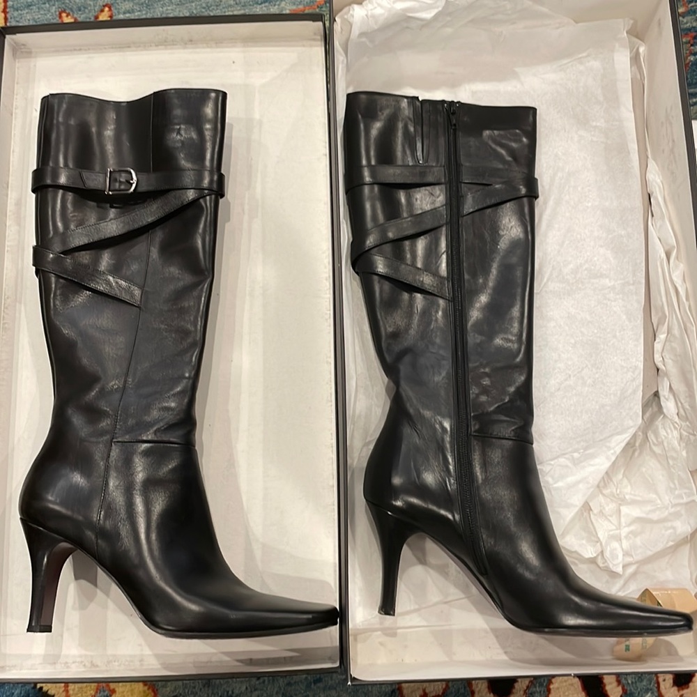 Via Spiga Shoes | Via Spiga Druscilla Black Carezza Calf | Color: Black | 8 1/2M